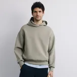 Reserved - Jednobarevná mikina s kapucí - bledá zelená - 519EF-07X - 519EF-07X-S