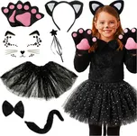 Kruzzel 26745 dětský kostým 7 ks kočka…