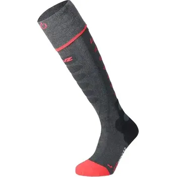 Pánské ponožky Lenz Heat Socks 5.1 Toe Cap Anthracite/Red