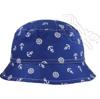 Klobouk RDX letní klobouček modrý, bílé kotvičky a kormidla (RDX)