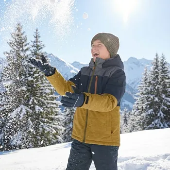 Dívčí bunda Chlapecká zimní bunda Killtec 181 černá/tmavě béžová 116