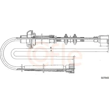 Tažné lanko, ruční převodovka COFLE 92.2CB.FI064