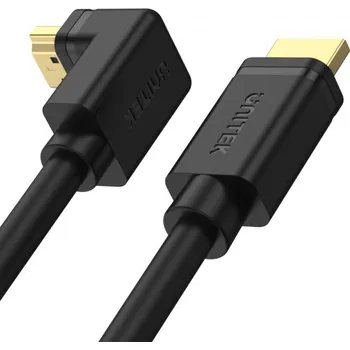 Video kabel Unitek HDMI 2.0m úhlový 90° Y-C1001