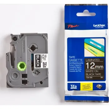 Pásek do tiskárny Páska Brother TZE-335, 12 mm, černá-bílý text