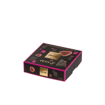 Čokoláda Minibonboniéra Petit 9 chocoMe s gurmánskými čokoládičkami plněnými malinami