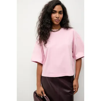 Bavlněné tričko Answear.LAB TR4.tok růžová 30X, vel. XL