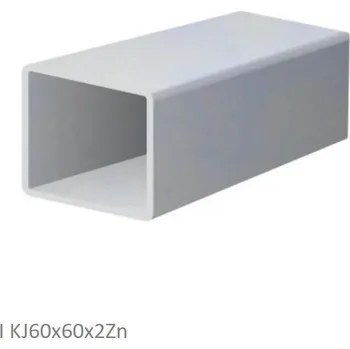 Stavební profil KOVIAN, s.r.o. Poškodený uzavretý profil 60 x 60 x 2 x 6000 mm, pozink, hladký