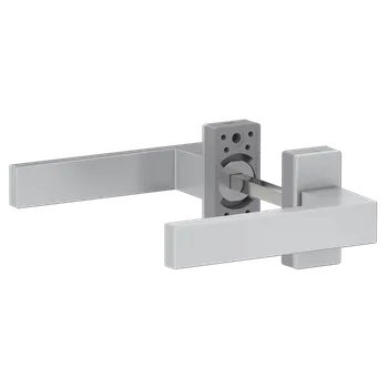 Dveřní kování KOVIAN, s.r.o. Hliníková sada klika/klika, stříbrná barva