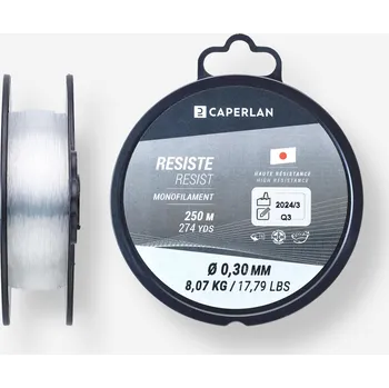 CAPERLAN Rybářský vlasec Line Resist Cristal 250 m 18/100 ŠEDÁ