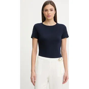 Pánské tričko Bavlněné tričko United Colors of Benetton 3GA8D10BX námořnická modř 59X, vel. XXS