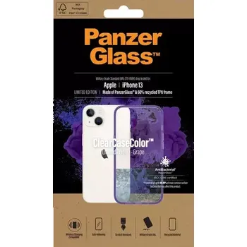 Pouzdro na mobilní telefon PanzerGlass Pouzdro ClearCaseColor AB pro iPhone 13 grape (332)