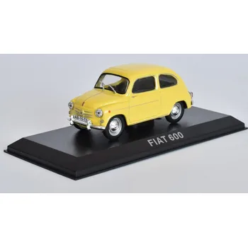 autíčko FIAT 600 1:43 - DeAgostini Legendás Autói časopis s modelem FIAT 600 - kovový model