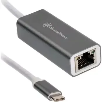 Počítačové příslušenství SilverStone SST-EP13C Adaptér USB-C - RJ45 šedá (SST-EP13C)