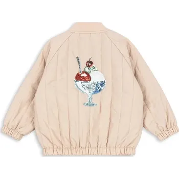 Chlapecká bunda Dětská bomber bunda Konges Sløjd JUNO SEQUIN BOMBER JACKET KS104887.PPY2 béžová 08X, vel. 74