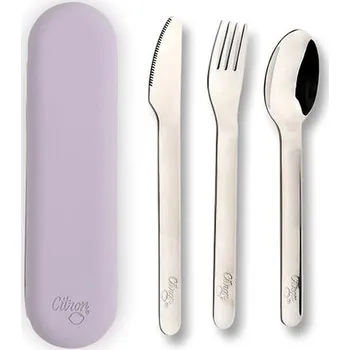 Příbor Citron Set příborů s pouzdrem Purple