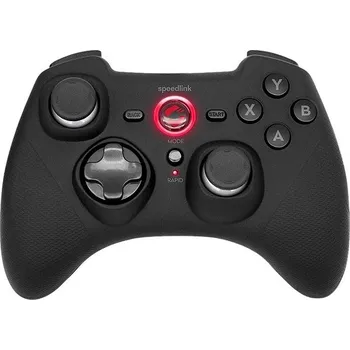 Herní ovladač Speedlink RAIT Gamepad - Wireless - for PC/PS3/Switch, rubber-black