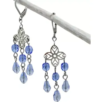 Náušnice Náušnice visací světle modré