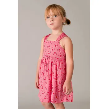 Dívčí šaty Dětské bavlněné šaty Mayoral 3944.6N.Mini.PPY2 růžová 42X, vel. 122