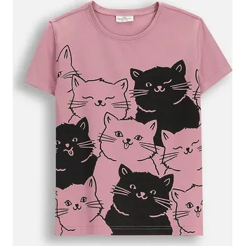 Dětské bavlněné tričko Coccodrillo ZC5143233VGA růžová 34X, vel. 104