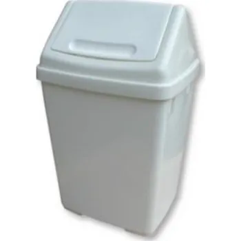 Odpadkový koš Výklopný odpadkový koš 15 l, bílý
