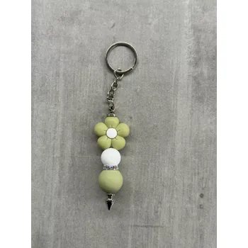 Přívěsek na klíče - Zelená kytka
