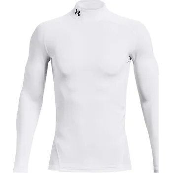 Pánské tričko Pánské kompresní tričko s dlouhým rukávem Under Armour CG ARMOUR COMP MOCK bílé 1366072-100 - S | UK 1,5 | US 2