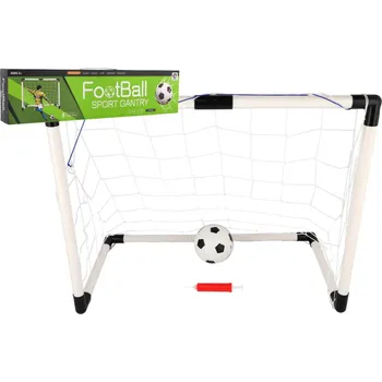 plyšák Fotbalová branka 70x56x37cm s míčkem a pumpičkou v krabici 51x13x7,5cm