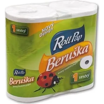 Toaletní papír recyklovaný, 1vrstvý,šedý, 4 role