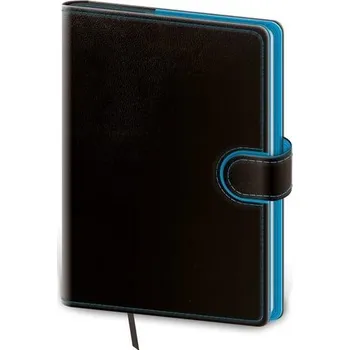 Diář Týdenní kapesní diář 2023 Flip - černo/modrý