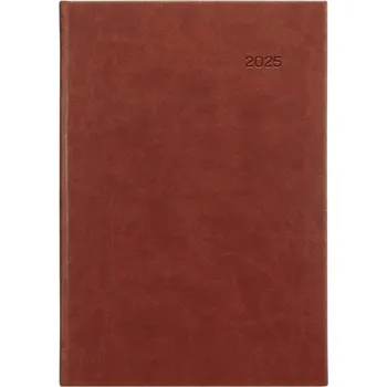 Diář Denní diář 2025 Viva - A5, hnědý