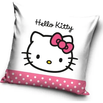 Povlečení Kočičí paní Sametový polštář s kočičkou Hello Kitty (povlak)