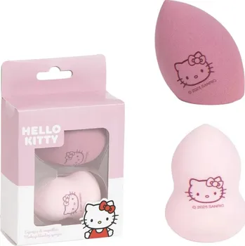 Koupelnová předložka Kosmetická houbička na makeup s kočičkou Hello Kitty - sada 2 ks
