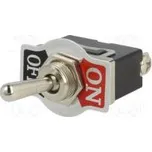 Přepínač páčkový Polohy 2 SPST OFF-ON 10A/250VAC -55÷65°C