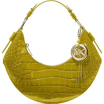 Módní doplněk Michael Kors kožená kabelka přes rameno crocodile zelená apple + doprava zdarma