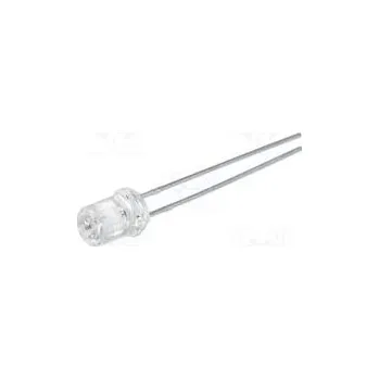 Polovodič LED 5mm modrá 70÷120mcd 100° 20mA 2,6÷3,8V Čelo vyduté