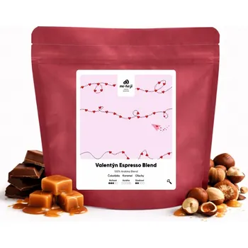 Káva Mohaji* Káva Valentýnská směs Způsob přípravy: Mletá French Press +15Kč, Velikost balení: 250 g
