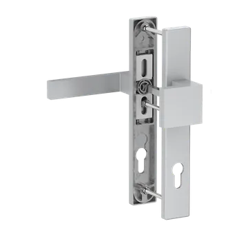 Dveřní kování KOVIAN, s.r.o. Hliníková sada se štítem klika/koule, stříbrná