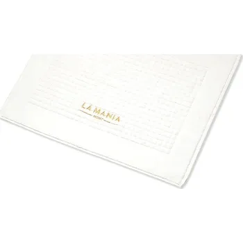 Koupelnová předložka Bavlněný koupelnový kobereček La Mania White Premium 70 x 50 cm 5905090153405 bílá 00X