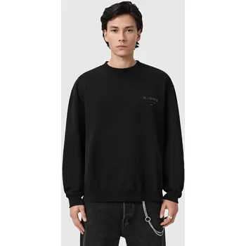 Pánská mikina Bavlněná mikina AllSaints XANDER M001NE černá 99X, vel. XL