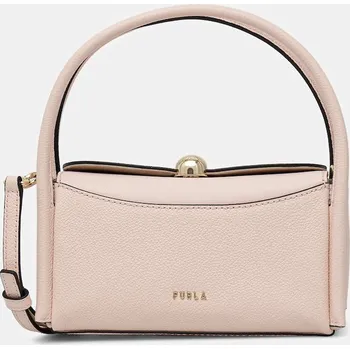 Kabelka Kožená kabelka Furla Nicole Mini Boston Bag WE00893.BX4296.4355S růžová 03X, vel. ONE SIZE