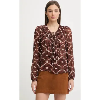 Dámská halenka Halenka Pedro del Hierro 6633462 hnědá 88X, vel. L