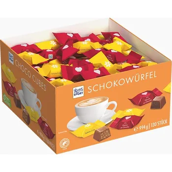 Čokoláda Ritter sport Choco cubes 994g 130ks