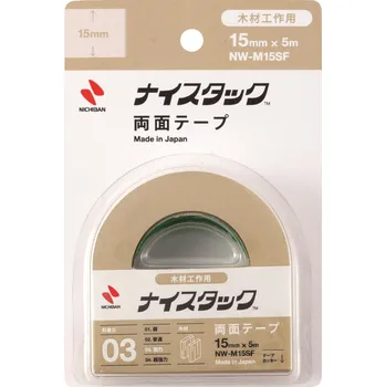 Oboustranná lepicí páska Nichiban na dřevo - 15 mm x 5 m