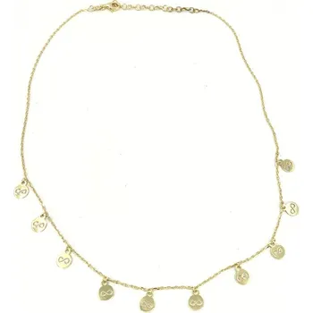 Náhrdelník Mýl Stříbrný náhrdelník pozlacený 3114590001 Délka náhrdelníku: 40+5cm