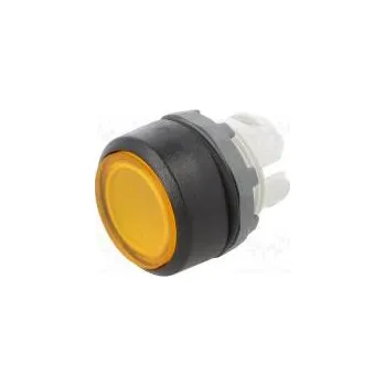 vypínač Přepínač tlačítkový 1-polohové 22mm žlutá Podsv MLB-1 IP66
