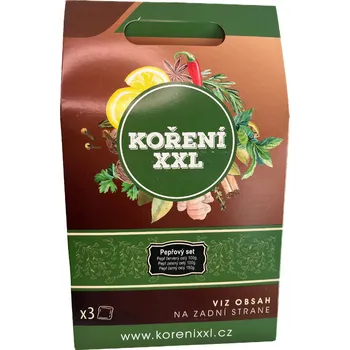 Koření Koření XXL Dárkové balení koření dle vlastního výběru Paprika červená sladká, Chilli paprika, Paprika červená uzená: Paprika červená sladká, Chilli paprika, Paprika červená uzená