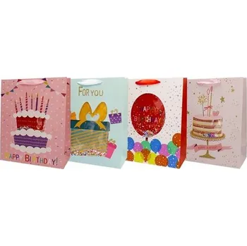 Dárková taška Dárková taška - 26 x 32 cm, narozeninové, 1 ks