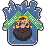 Helikon-Tex Nášivka "Beardman URBAN" Patch, Helikon-tex, PVC, Modrá