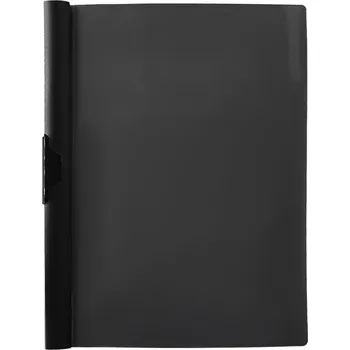 Plastová složka Arco na dokumenty, A4 s kovovým klipem, PP, černá