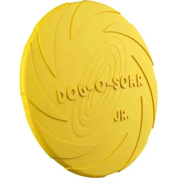 Hračka pro psa Trixie Plovoucí gumové frisbe 15 cm - žlutozelená